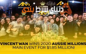 نفر اول مسابقه جایزه بزرگ Aussie Millions 2020 مشخص شد