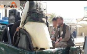 (ویدئو) طالبان قماربازان را در شهر چرخاند